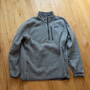 Patagonia Heather Gray Fleece Pullover